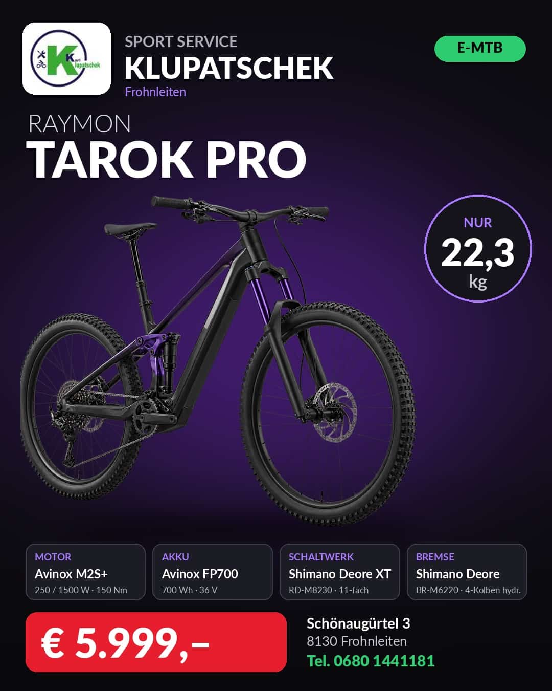 SSC Klupatschek Banner RAYMON TAROK PRO